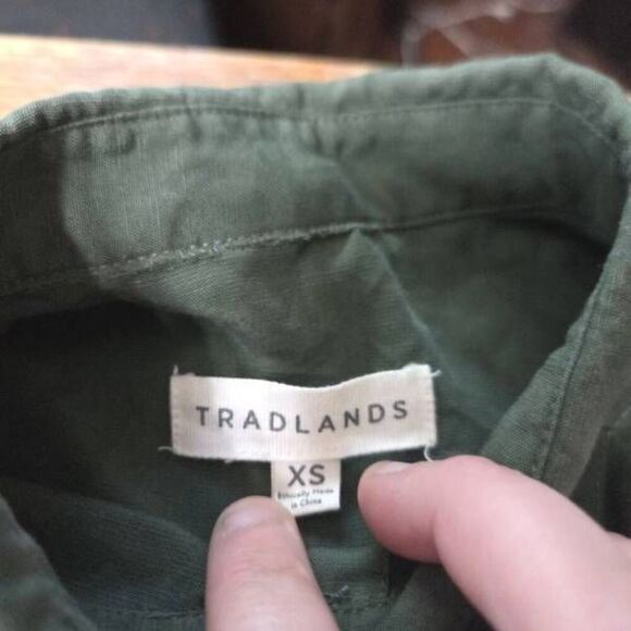 Tradlands Chelsea Dress in Pine sz XS - Picture 3 of 7